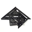 7 Inch English Triangle Ruler 17CM 30CM Metric Triangle Ruler Angle Protractor Metal Speed Square Measuring Ruler Metric English Ruler Carpenter Measuring Tools