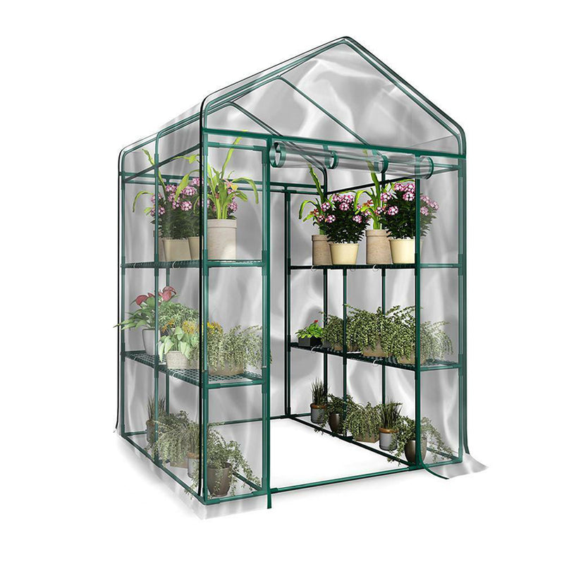 3-Tier Portable Greenhouse 6 Shelves PVC Cover Garden Cover Plants Flower House