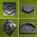 DIY Cement Paving Mould Floor Tile Pavement Mold Cement Brick Mold 40.5x40.5cm Black
