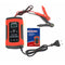 FOXSUR 12V 5A Pulse Repair LCD Battery Charger Red For Car Motorcycle Agm Gel Wet Lead Acid Battery