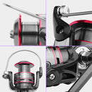 ZANLURE 12BB Spinning Fishing Reel 12BB Metal Spool Folding Arm Left Right 5.2:1