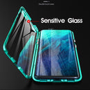 Bakeey 360 Curved Screen Front+Back Double-sided Full Body 9H Tempered Glass Metal Magnetic Adsorption Flip Protective Case For OnePlus 7 PRO
