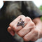 Vintage Anubis Ancient Egyptian Coot Head Titanium Steel Ring