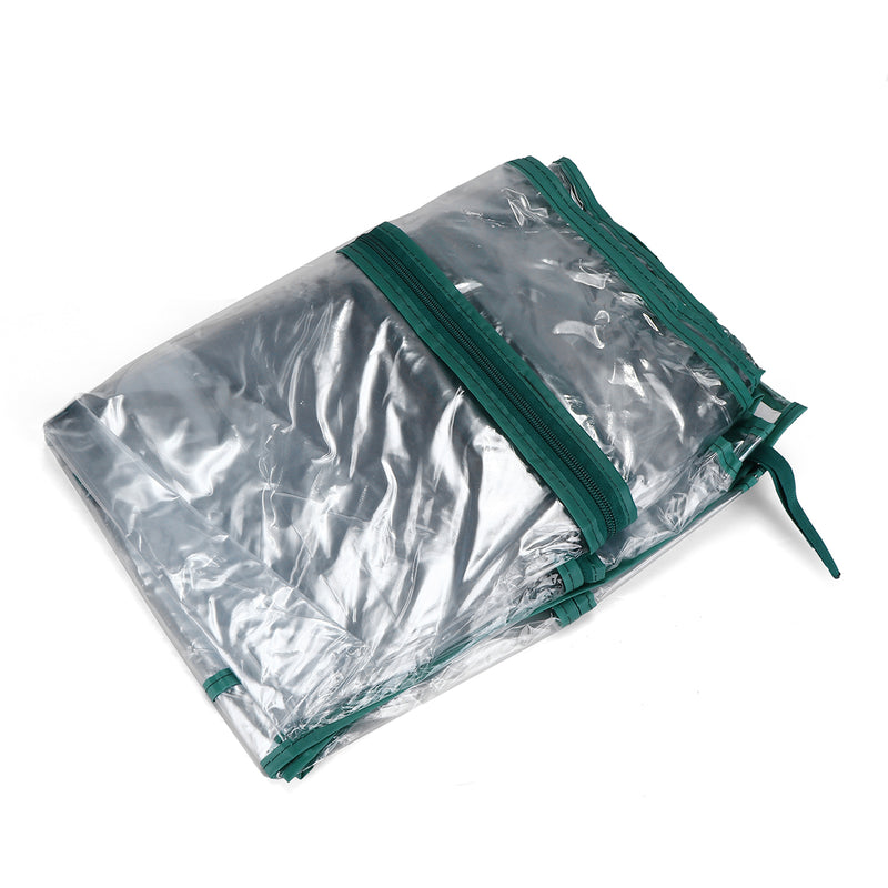 69 x 49 x 187cm Apex Roof 5-Tiers Garden Greenhouse Hot Plant House Shelf Shed Clear PVC Cover