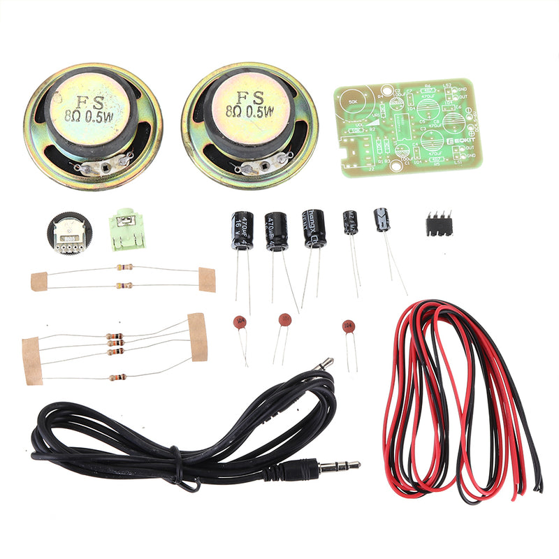 EQKIT AMP-1 TDA2822M Power Amplifier Amplify Module DIY Kit Electronic Production for  Diy Kit Electronic PCB Board Module