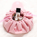 Oxford Cloth Velvet Lazy Bundle Mouth Drawstring Cosmetic Bag Large Capacity Wash Bag