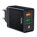 TOPK 28W QC3.0 Dual USB Port Fast Charging USB Charger Adapter For iPhone 11 Pro Huawei P30 Mate 30 Xiaomi 9 Pro S10+ Note10