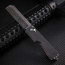 IPRee 4 In 1 Tactical Tungsten Steel Comb Safety Survival Emergency EDC Gadget