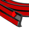 4.9ft Universal Black Car Auto Rear Roof Trunk Spoiler Wing Lip Sticker Kit