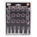 Drillpro 51pcs 120 Grit Sandpaper Sanding Drum with 3mm Shank Mandrels Set Rotary Sanding Kit Sander Abrasive Tools