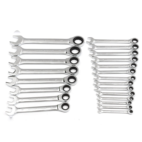 Raitool HT01 Chrome Vanadium Steel Metric Ratchet Spanner Gear Wrench Fixed Head 6-32mm