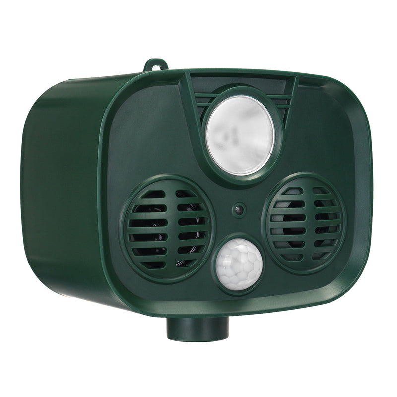 15-75KHZ Animal Repeller Solar Powered Waterproof PIR Sensor USB Solar Alarm Repeller