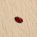 7x5mm Oval Red Loose Gemstone Ring Necklace DIY Accessories