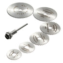 7pcs Circular Wood Cutting Saw Blade Discs with Mandrel