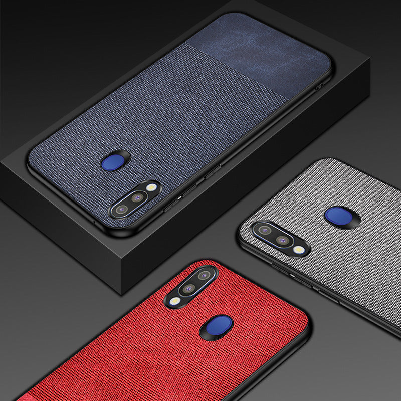 Bakeey Cotton Cloth Protective Case For Samsung Galaxy M20 2019 Anti Fingerprint Back Cover