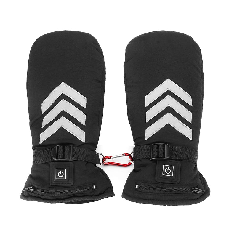 7.4V Three-speed Adjustable Temperature Electric Gloves Heated Warm Motorcycle Racing Waterproof