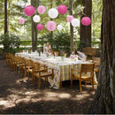 30PCS 6"-14" Paper Chinese Javanese Round Lantern Lamp Cover Wedding Outdoor Hanging Decor