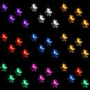 3.5M 100LED Snowflake Ice Curtain String Fairy Lights Xmas Party Wedding Decor 110V