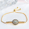Unisex Jewelry Unique Blue Evil Eye Zircon Adjustable Charm Bracelet