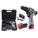42/18V/12VF Rechargeable Impact Drill 25 Gear Lithium Hand Drill Driver Dual Speed Electric Screwdriver