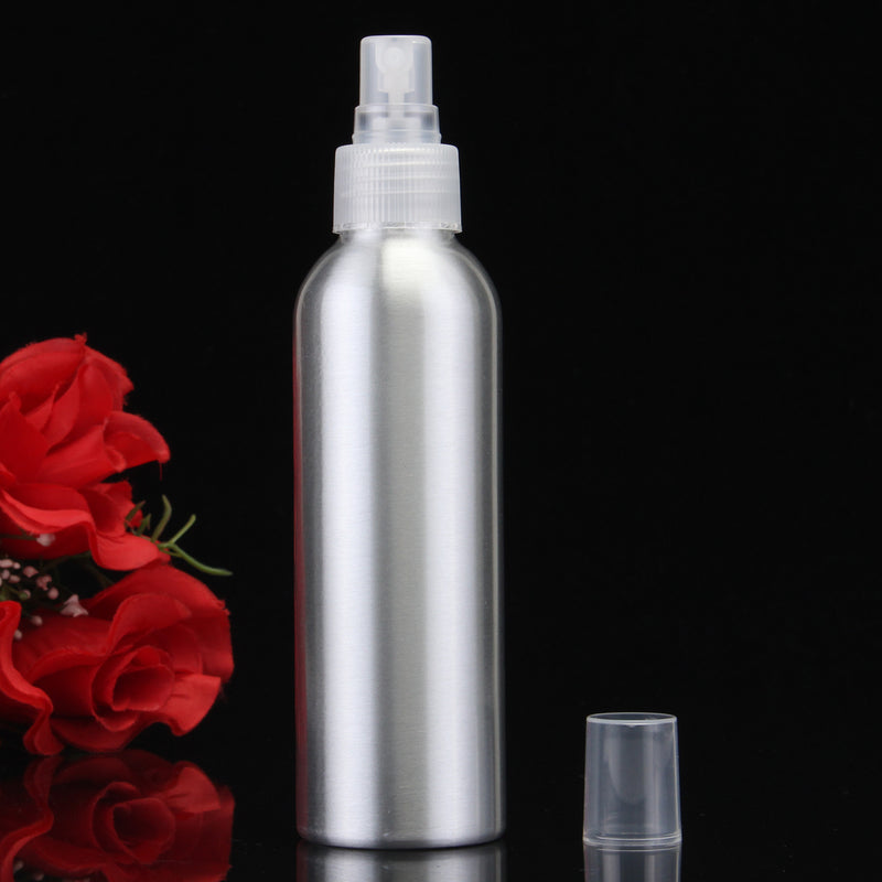 30ml-250ml Empty Aluminum Metal Spray Bottle Transparent/White Fine Mist Spray Head Portable Sprayer