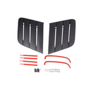 Black Hood Vent Heat Extractors Cover For 2018-2019 Ford Mustang 422083