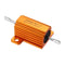 5pcs RX24 25W 15R 15RJ Metal Aluminum Case High Power Resistor Golden Metal Shell Case Heatsink Resistance Resistor