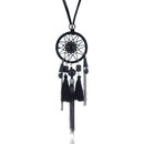 Ethnic Tassels Pendant Long Necklace Dream Net Velvet Chain Charm Necklace Vintage Jewelry for Women