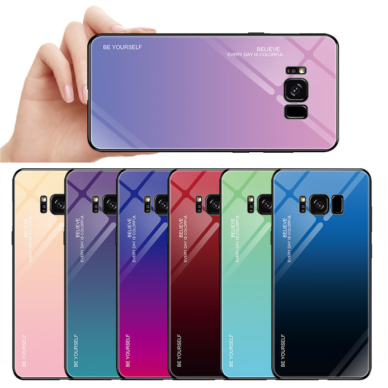 Bakeey Gradient Tempered Glass Protective Case For Samsung Galaxy Note 9/Note 8/S9/S9 Plus/S8/S8 Plus