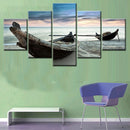 5Pcs Set Boat Modern Canvas Print Paintings Wall Art Pictures Home Decor Unframed