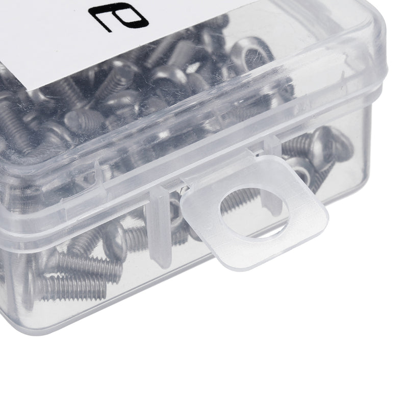 Suleve M3SS4 100Pcs Metric M3 304 Stainless Steel A2 Button Head Hex Socket Cap Screw Bolt