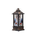 Santa Claus Snowman Jesus Elk Pattern Hanging Christmas Simulation Flame Holiday Night Light Decor