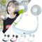 LED Personal Fan Hands-free Min Fan Aromatherapy Portable Li-ion Battery USB Rechargable Hanging Neck Sport Fan Mini Air Fan - Blue