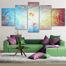 5Pcs Modern Tree Canvas Print Paintings Wall Art Pictures Home Decorations Unframed