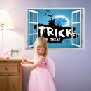 Miico FX7501 Trick or Treat Halloween Sticker Cartoon Wall Sticker Halloween Decoration Room Decoration