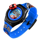 SKMEI 1376 Cartoon Car Children Digital Watch Creative Date Display Fashion Watch