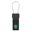 Portable USB Rechargeable Electronic Lock Anti-Theft Security Fingerprint Lock Luggage Lock Smart Waterproof Suitcase Padlock Fast Recognition