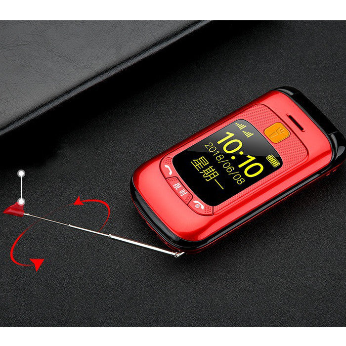 GZONE F899 2.4 inch Handwriting Touch Screen 2800mAh FM Vibration Loud Volume Flip Feature Phone