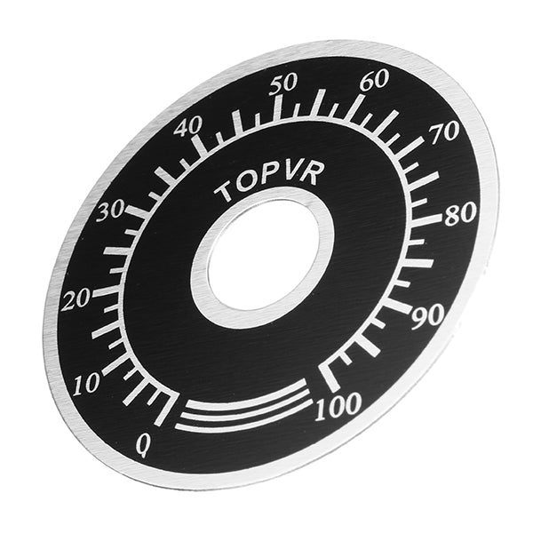 10pcs 0-100 Potentiometer Knob Scale Digital Dial Scale For 3590S RV24 WXD3 534 354 7286