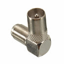 90 Degree Right Angled TV Aerial Cable Connector Male Coax Plug to Female Socket