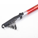 Fiber Glass 2.1-3.0m Telescopic Fishing Rod Portable Fishing Pole Travel Sea Fishing Spinning Rod