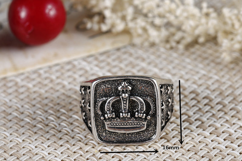 European And American Explosion Crown Retro Ring