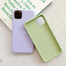 Bakeey Smooth Shockproof Soft Liquid Silicone Rubber Back Cover Protective Case for iPhone 11 Series