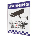 6pcs Warning CCTV Security Surveillance Camera Sign Warning Decal Stickers 66x100mm