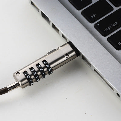 Laptop Anti Theft Lock Security Cable Password Protections 4 Digit