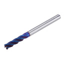 Drillpro 4 Flutes R0.5 Ball Nose Milling Cutter HRC60 Tungsten Carbide NACO Coated Milling Cutter CNC Tool