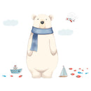 Miico FX82027 2PCS Cartoon Wall Sticker Cute Polar Bear Printing Children's Room And Kindergarten Decorative Stickers