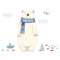 Miico FX82027 2PCS Cartoon Wall Sticker Cute Polar Bear Printing Children's Room And Kindergarten Decorative Stickers