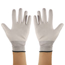 12Pairs PU Nitrile Coated Safety Work Gloves Garden Builders Grip