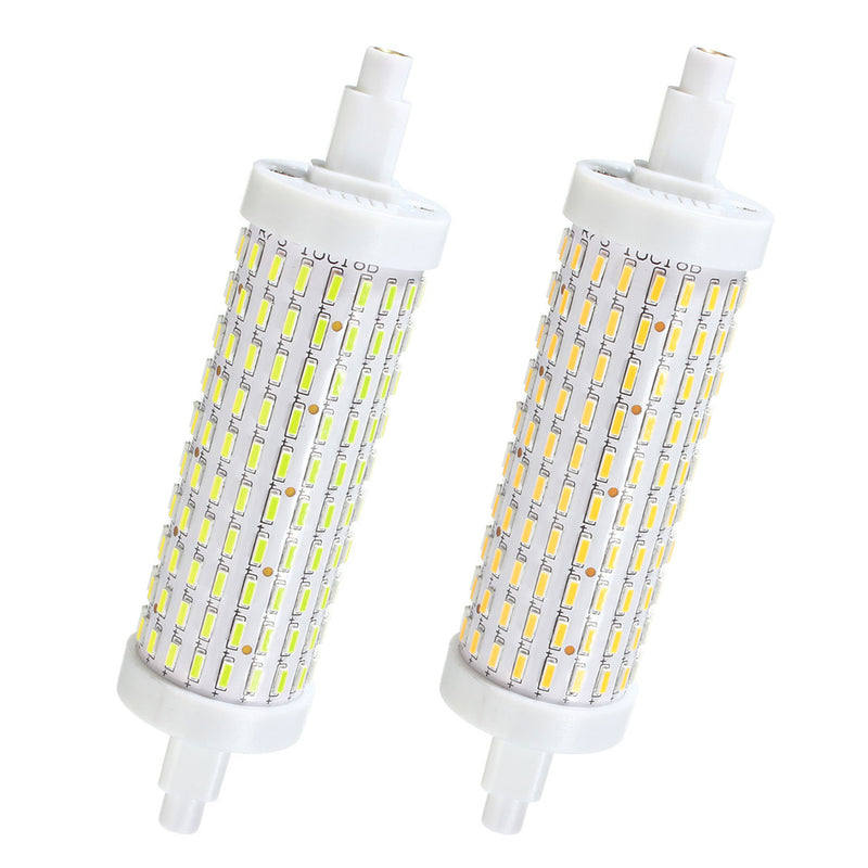 Dimmable R7S 118mm 8W 180 SMD 4014 LED Pure White Warm White Light Lamp Bulb AC85-265V